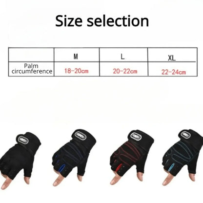 Fingerless Fitness Gloves with Long Wrist Support for Gym & Outdoor Training